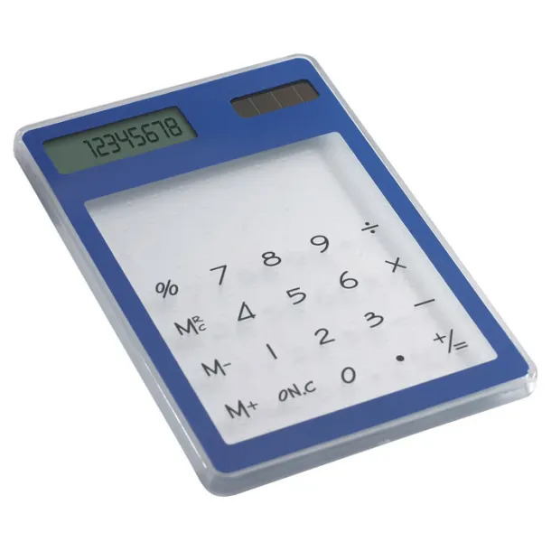 CLEARAL Transparent solar calculator Blue