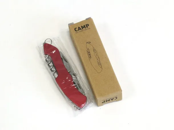 CAMP multifunctional knife with 7 functions Red