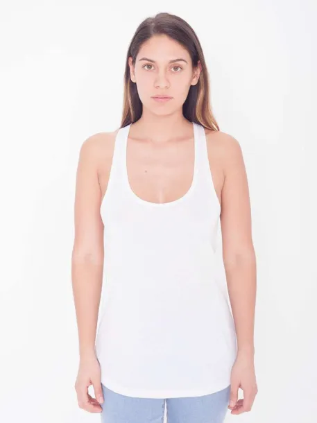  Ženska majica bez rukava za sublimaciju - American Apparel Bijela