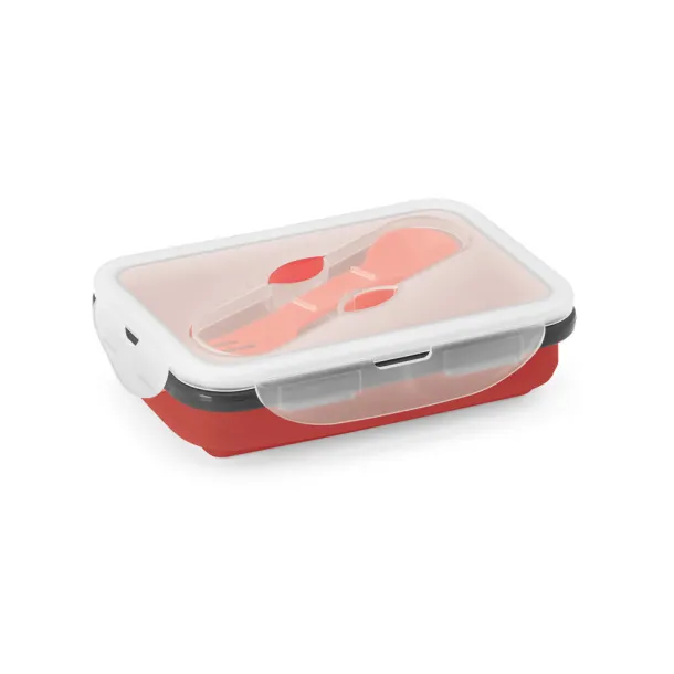 SAFFRON Retractable airtight container 640 ml Red