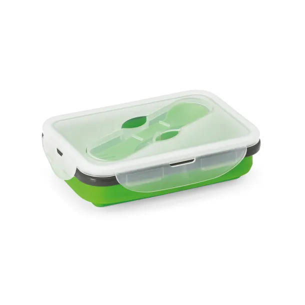 SAFFRON Retractable airtight container 640 ml Light green