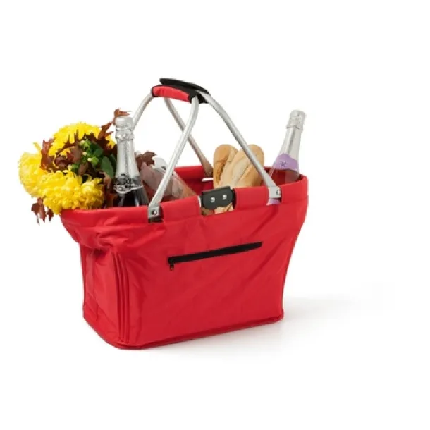  Foldable shopping basket red