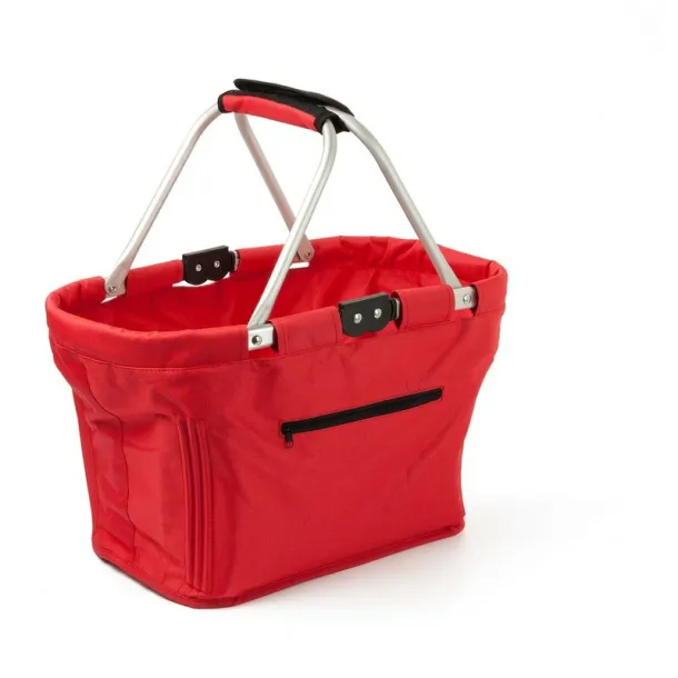  Foldable shopping basket red