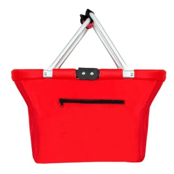  Foldable shopping basket red