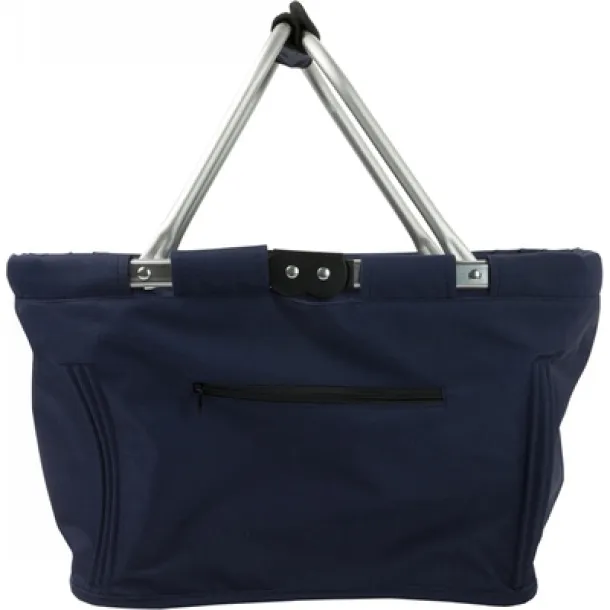  Foldable shopping basket navy blue