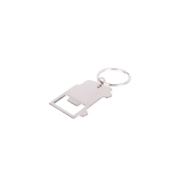  Keyring, bottle opener "car" silver