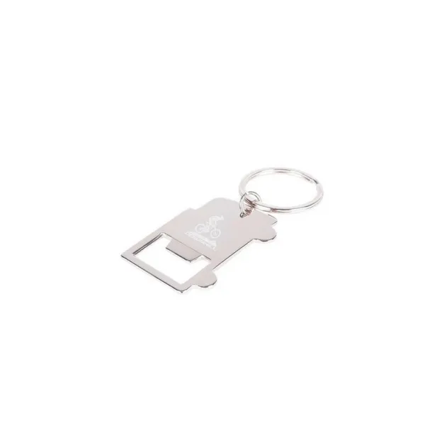  Keyring, bottle opener "car" silver