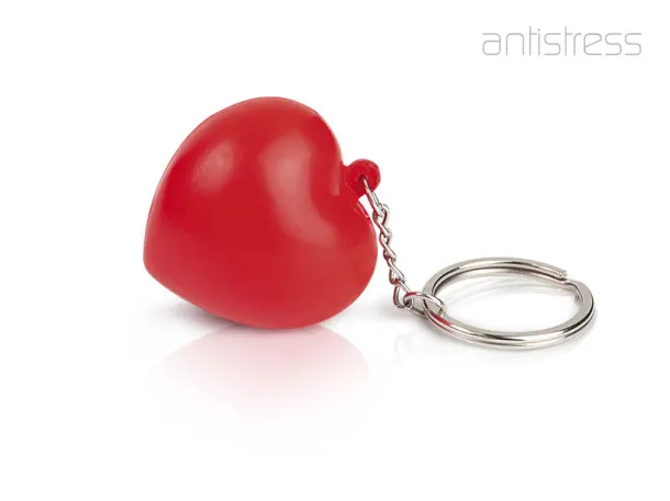 HEART MINI Anti-stress privjesak Crvena