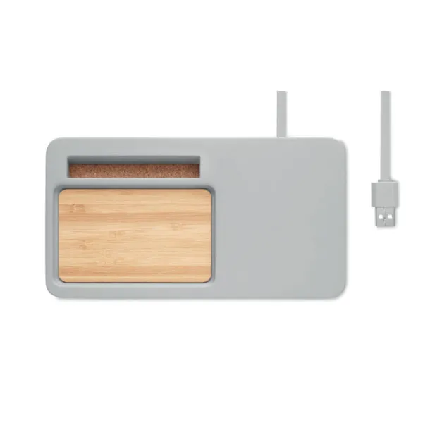 VIANA DESK Wireless charging organizer Grey