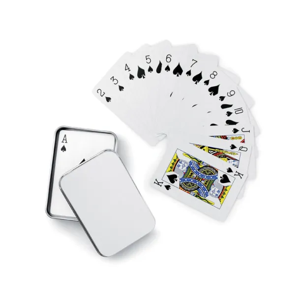 AMIGO Playing cards in tin box Matt Silver