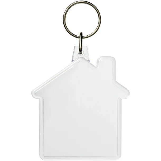 Combo house-shaped keychain - Unbranded White