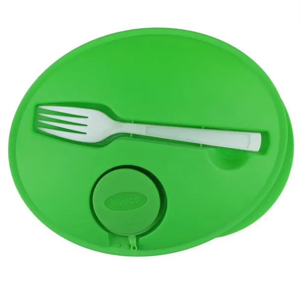  Lunch box 1 L, fork and salad dressing container approx. 50 ml light green
