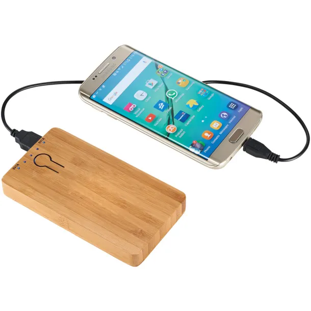 Grove prijenosna baterija kapaciteta 5000 mAh od bambusa - Avenue Prirodna