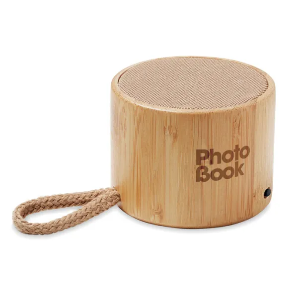 COOL Round bamboo wireless speaker Wood