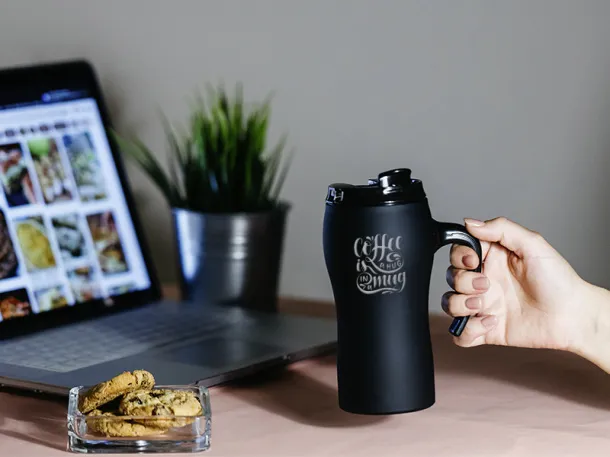 MARRY metal travel mug Black