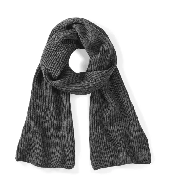  Metro Knitted Scarf - Beechfield Smoke Grey