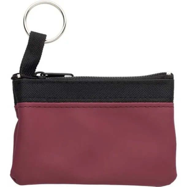  Key wallet, coin purse, keyring burgundy