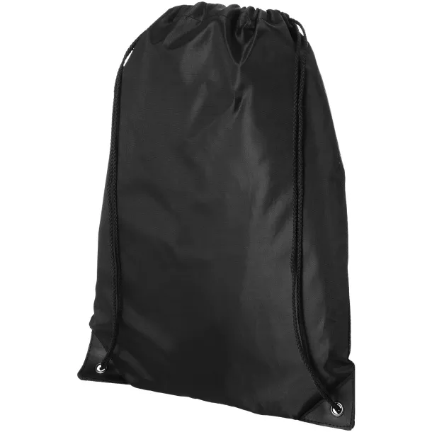 Condor polyester and non-woven drawstring backpack - Bullet Solid black