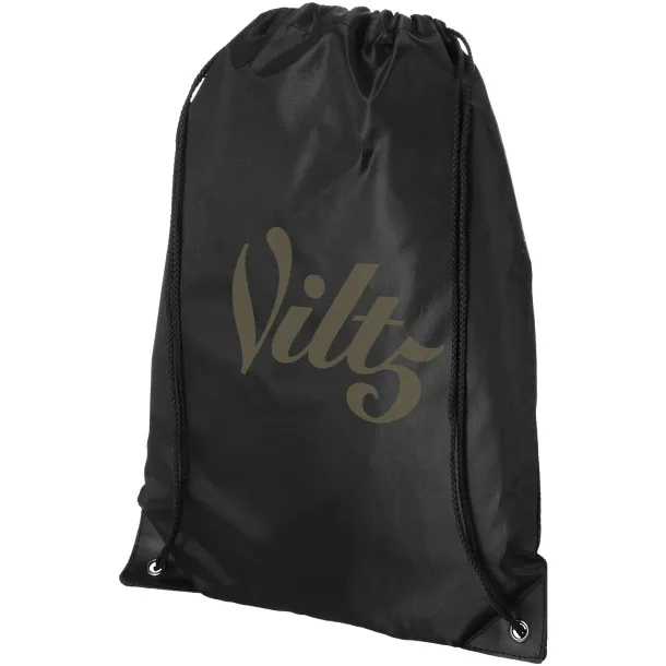 Condor polyester and non-woven drawstring backpack - Bullet Solid black