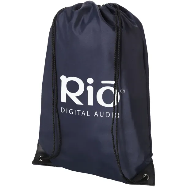 Condor polyester and non-woven drawstring backpack - Bullet Navy Blue