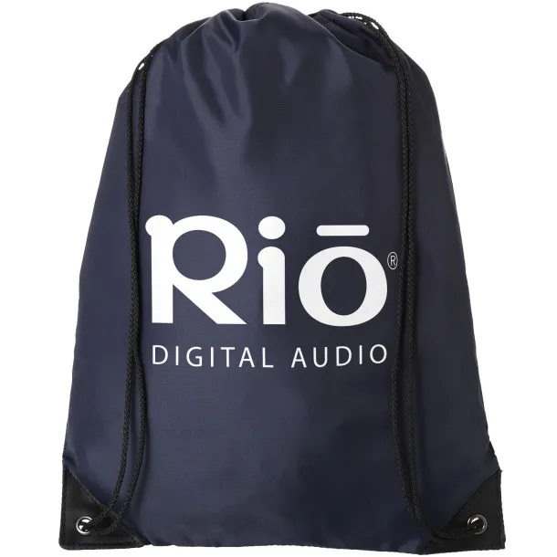 Condor polyester and non-woven drawstring backpack - Bullet Navy Blue