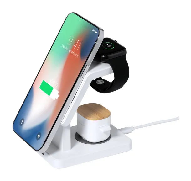 Krastop wireless charger mobile holder White