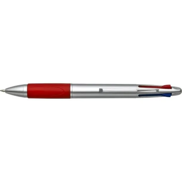  Ball pen with multicolour ink red