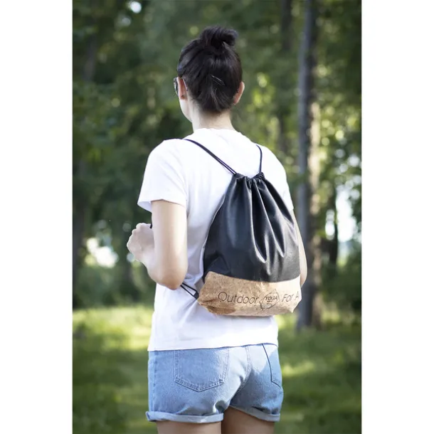 LAGOA cork backpack Black