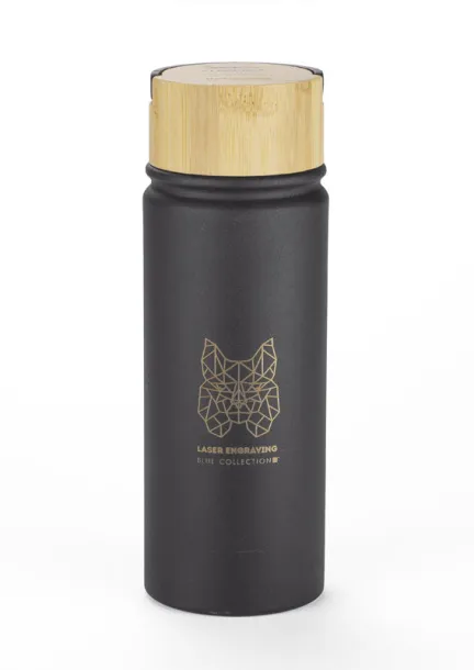 KAMI putna termo boca, 550 ml BLACK