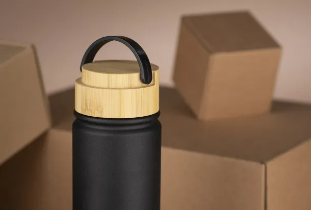 KAMI putna termo boca, 550 ml BLACK
