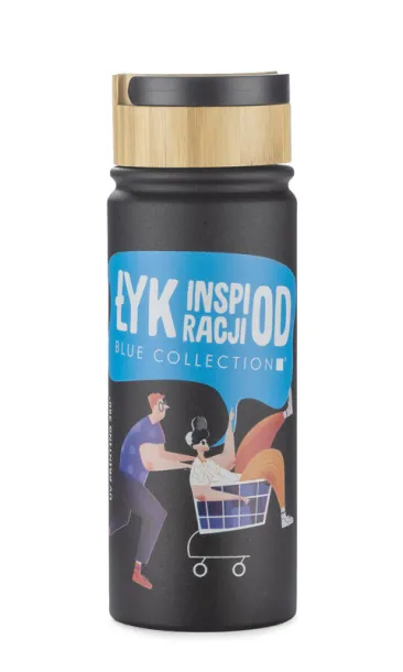 KAMI putna termo boca, 550 ml BLACK