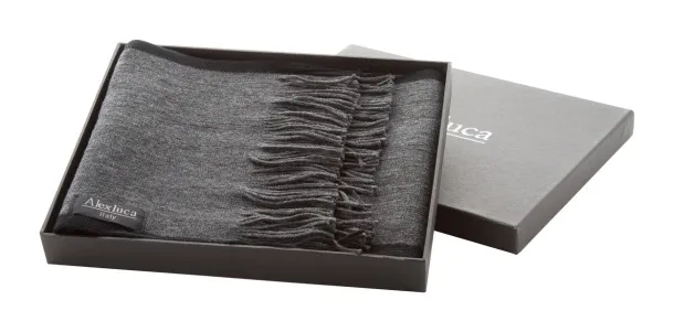 Luomo men's scarf Dark grey Black