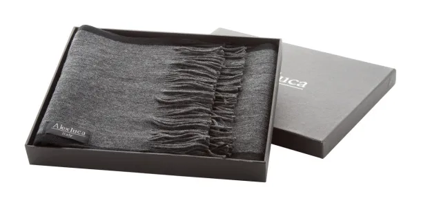 Luomo men's scarf Dark grey Black