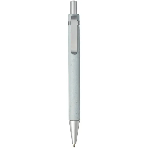 Tidore wheat straw click action ballpoint pen Light blue