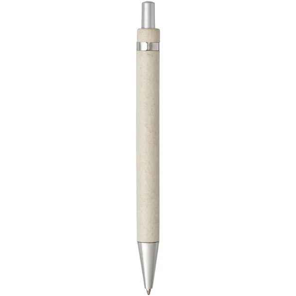 Tidore wheat straw click action ballpoint pen Natural