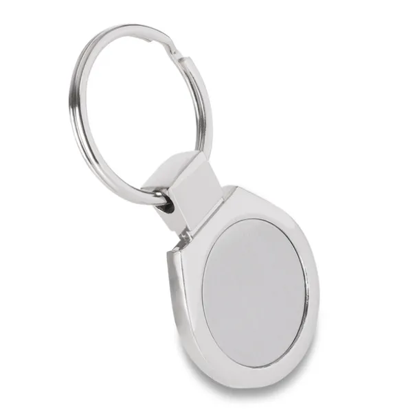 METAL PROMO metal key ring Silver