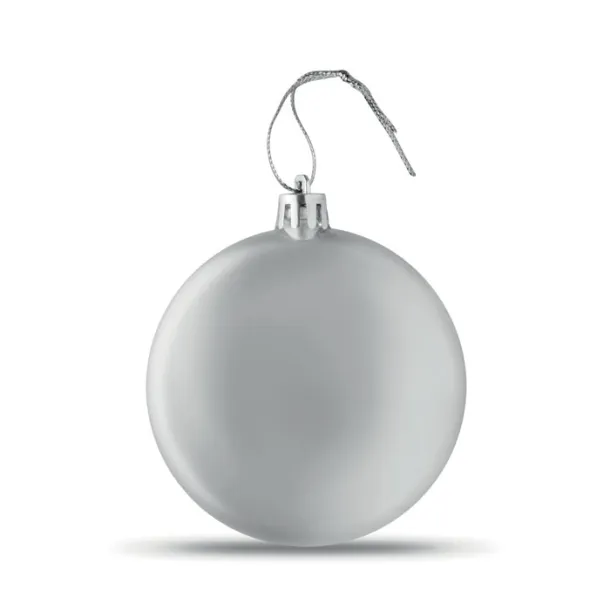 LIA BALL Flat Christmas bauble Silver