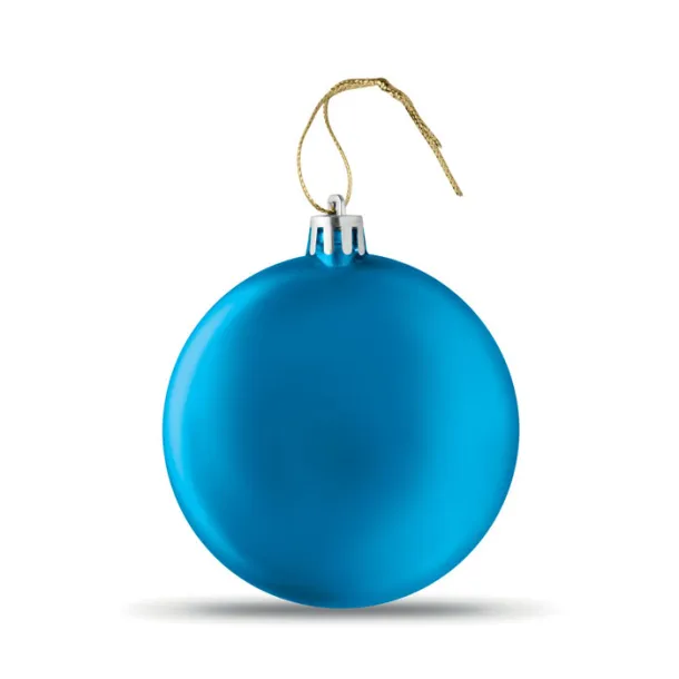 LIA BALL Flat Christmas bauble Royal blue