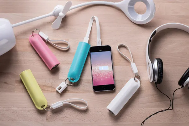 TINATI prijenosna baterija, 2600 mAh Roza