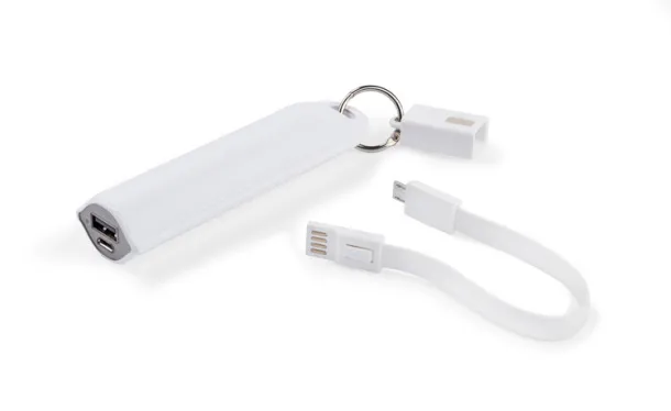 TINATI prijenosna baterija, 2 600 mAh Bijela