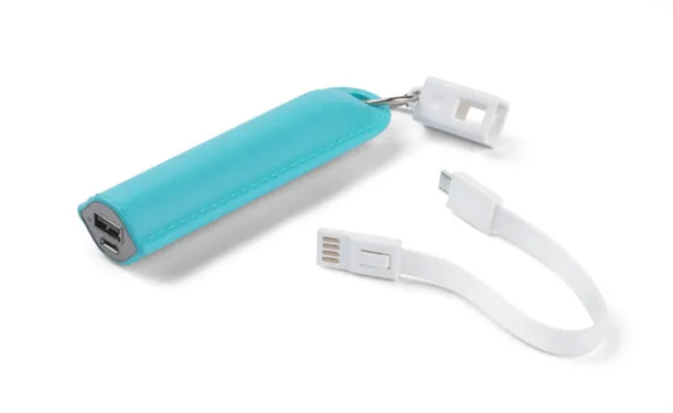 TINATI prijenosna baterija, 2600 mAh Tirkizna