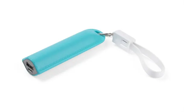 TINATI prijenosna baterija, 2600 mAh Tirkizna