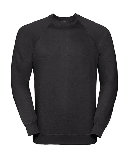  Klasični raglan pulover, 295 g/m² - Russell  Crna