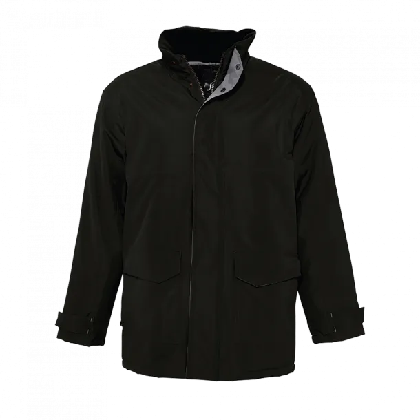 SOL'S RECORD UNISEX FLEECE LINED PADDED PARKA - SOL'S Black