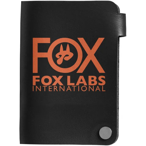 Valencia card holder with 10 slots - Bullet Crna