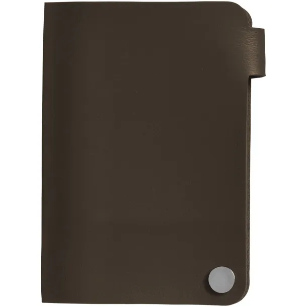 Valencia card holder with 10 slots - Bullet Brown