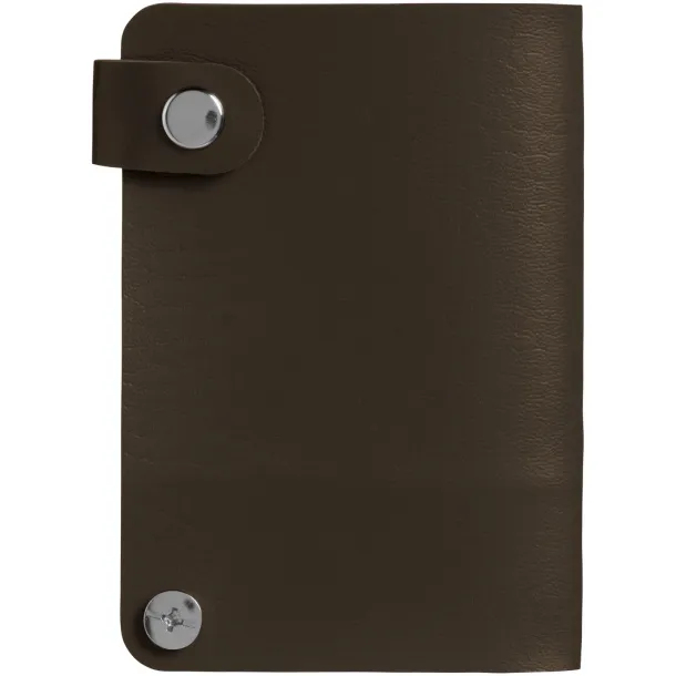 Valencia card holder with 10 slots - Bullet Brown