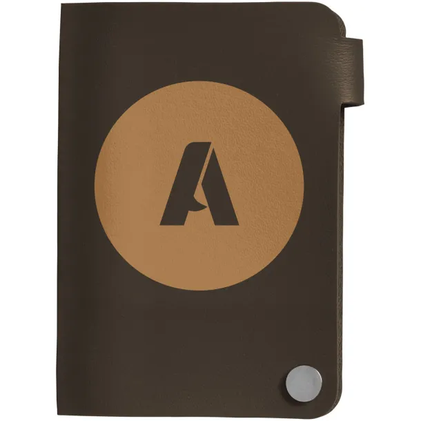 Valencia card holder with 10 slots - Bullet Brown