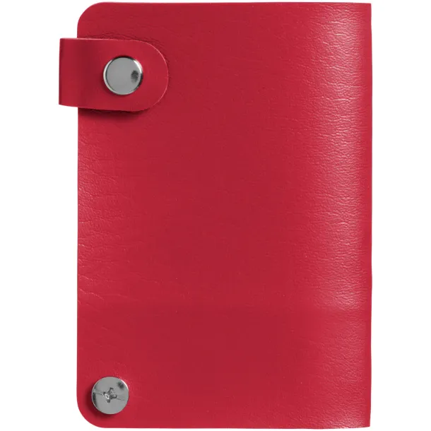 Valencia card holder with 10 slots - Bullet Red