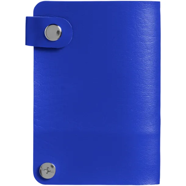 Valencia card holder with 10 slots - Bullet Royal blue